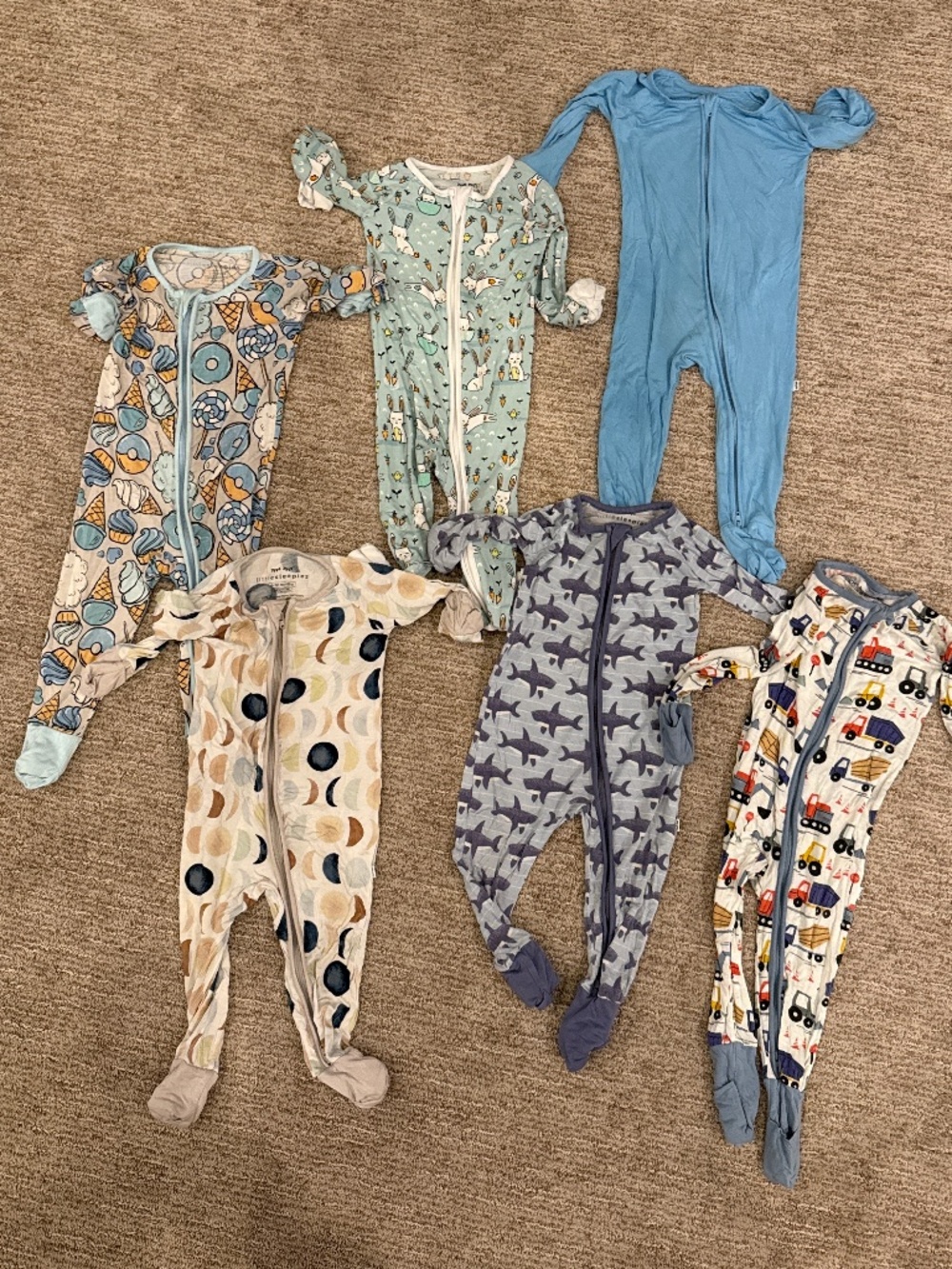 6 little sleepies zippy pajamas